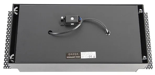 Foco embutido preto AR111 inclinável e rotativo - Oneon Moderno