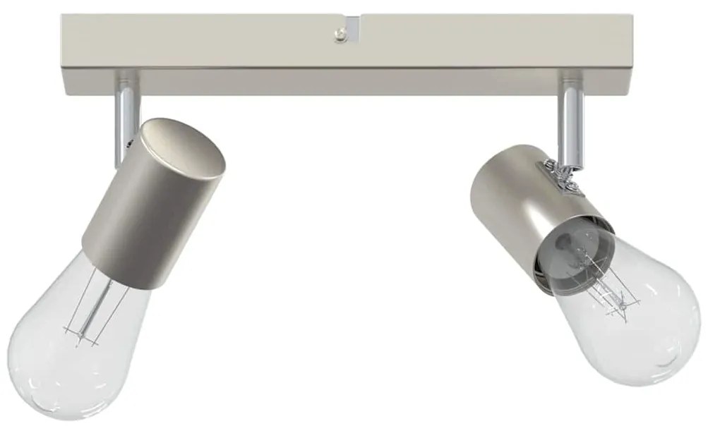 Spotlight de Teto Ajustável em Duas Direções Níquel Escovado E27