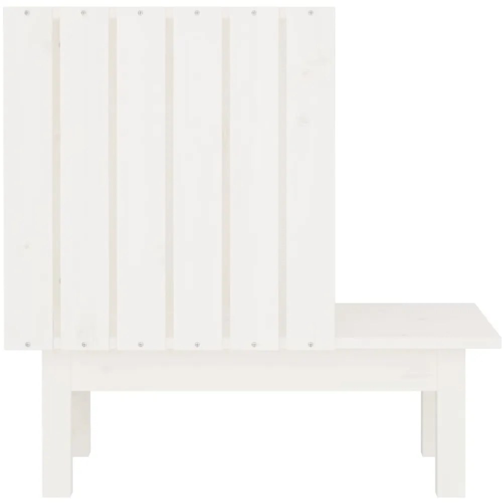 Ninho para gatos 60x36x60 cm pinho maciço branco