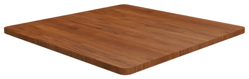 vidaXL Tampo mesa quadrado 80x80x2,5 carvalho tratado castanho-escuro