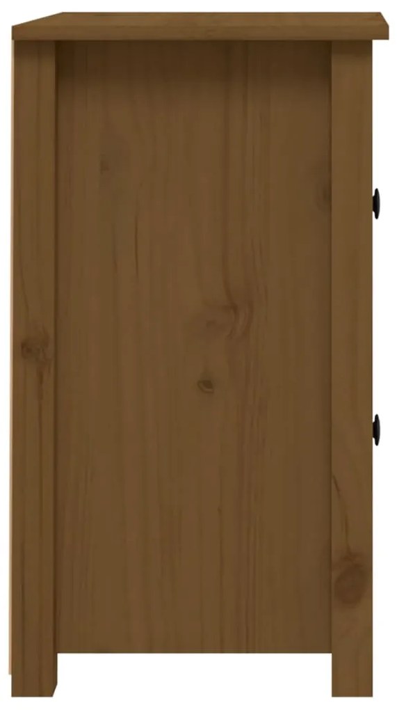 Mesas de cabeceira 2pcs 40x35x61,5 cm pinho maciço castanho mel