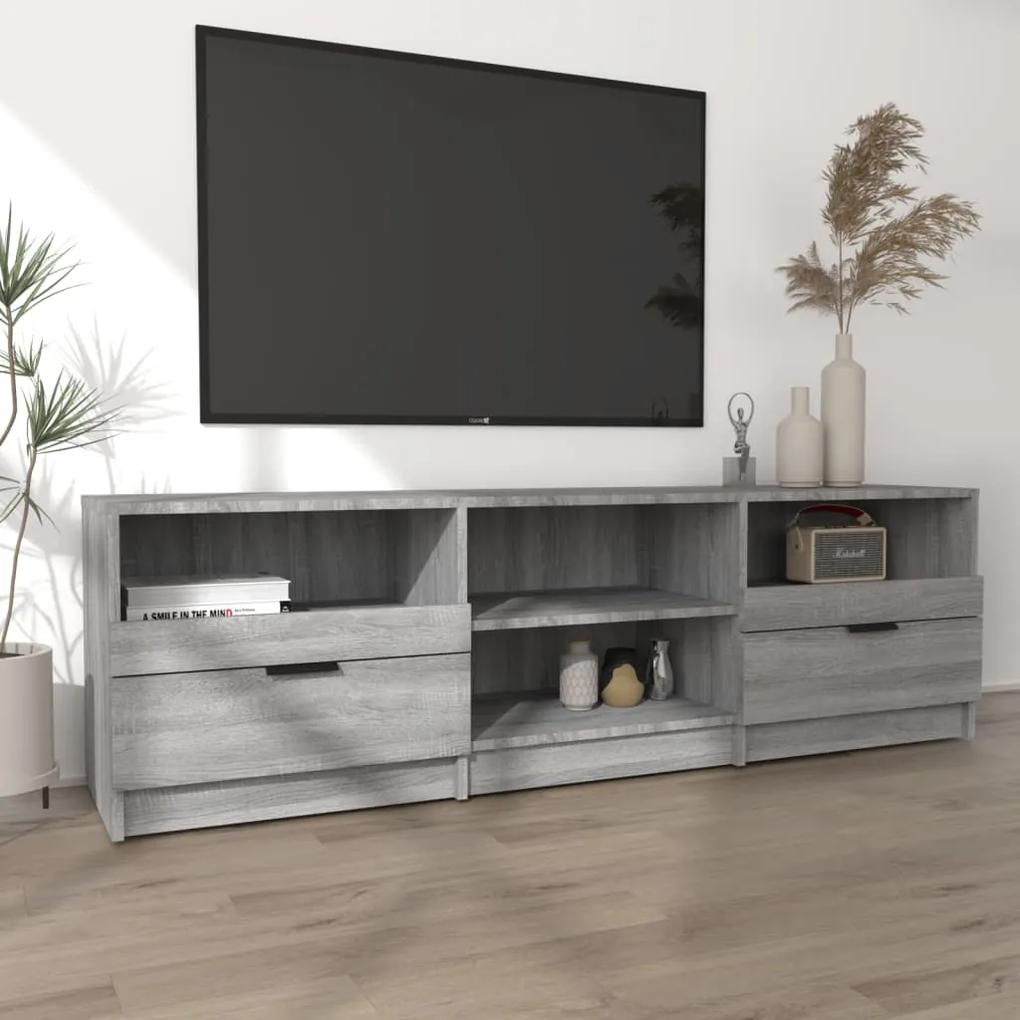 Móvel de TV 150x33,5x45 cm derivados de madeira cinzento sonoma