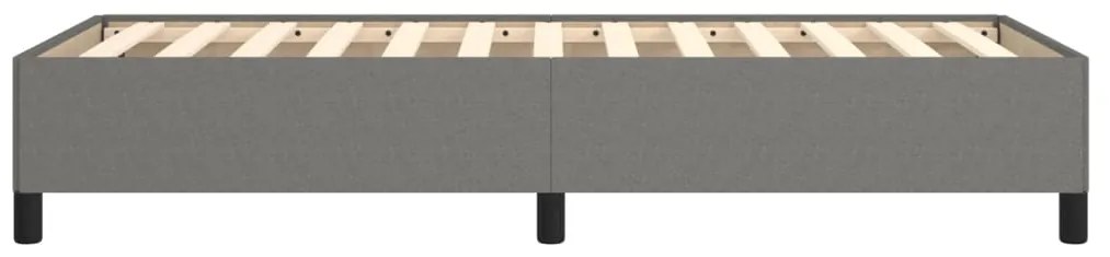 Estrutura de cama sem colchão 90x190 cm tecido cinzento-escuro