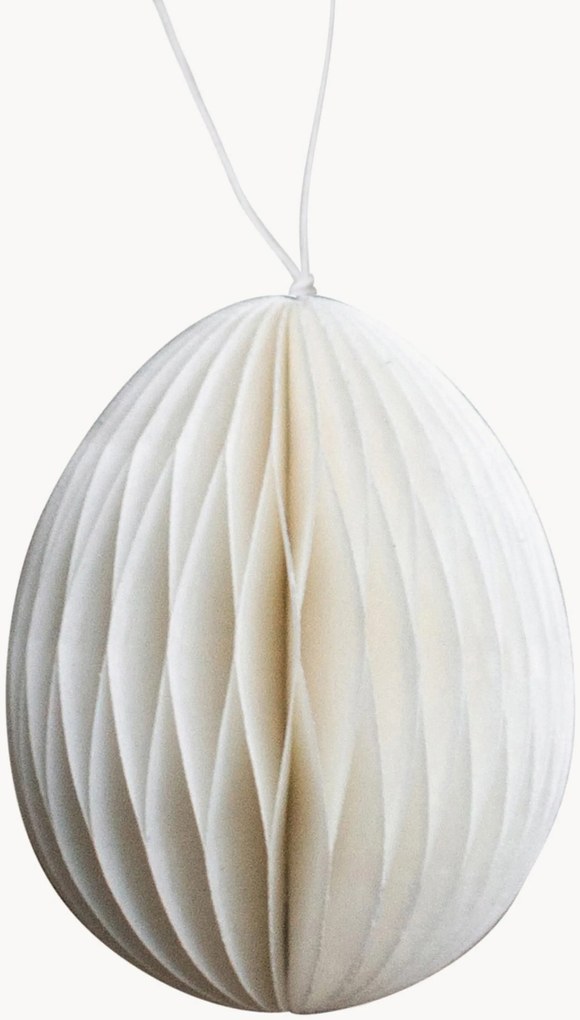 Ornamentos artesanais de ovo de Páscoa Ovoid, conjunto de 4