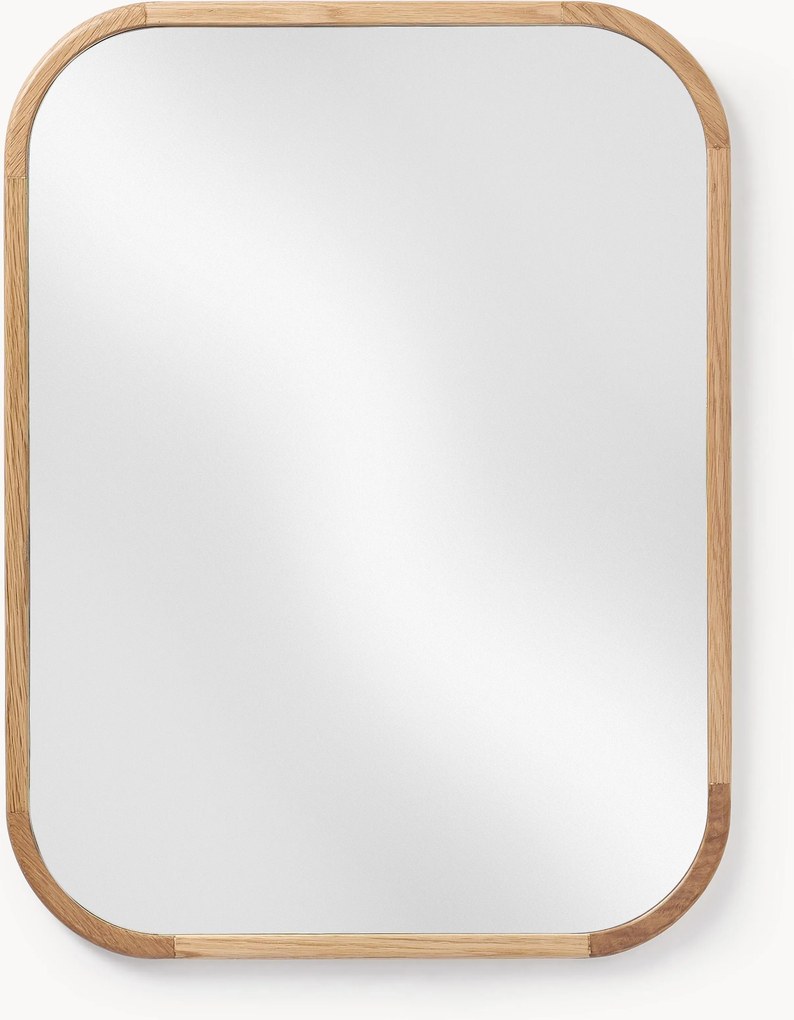 Espelho de parede com moldura de madeira de carvalho Levan