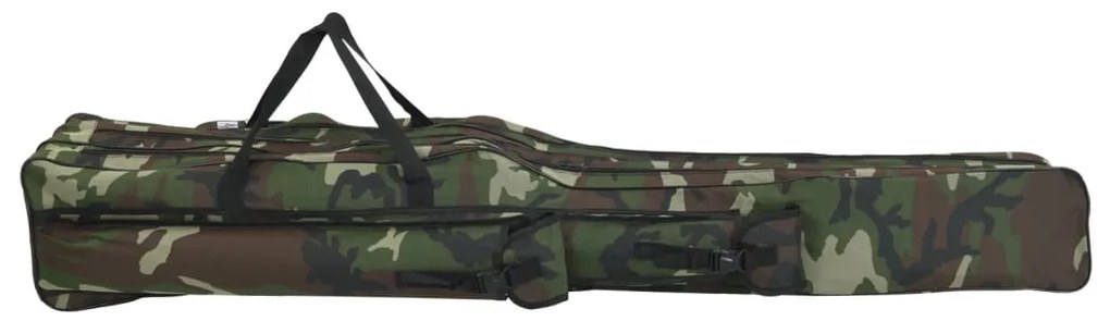 Saco para cana de pesca 160 cm tecido oxford camuflagem verde
