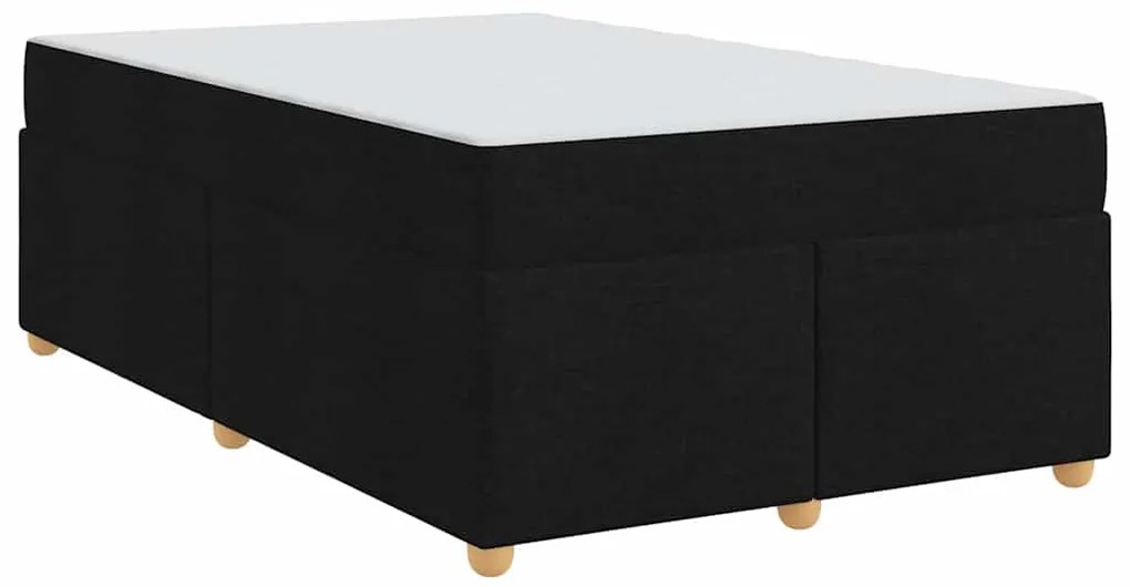 Estrutura de cama com colchão Outros Preto 120 x 200 cm tecido