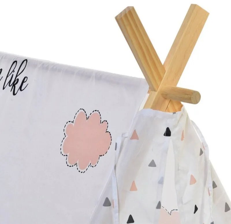 Tenda de Campanha DKD Home Decor Algodão Madeira Unicórnio (110 x 110 x 106 cm)