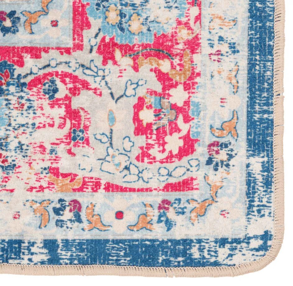 Tapete lavável antiderrapante 80x150 cm multicor