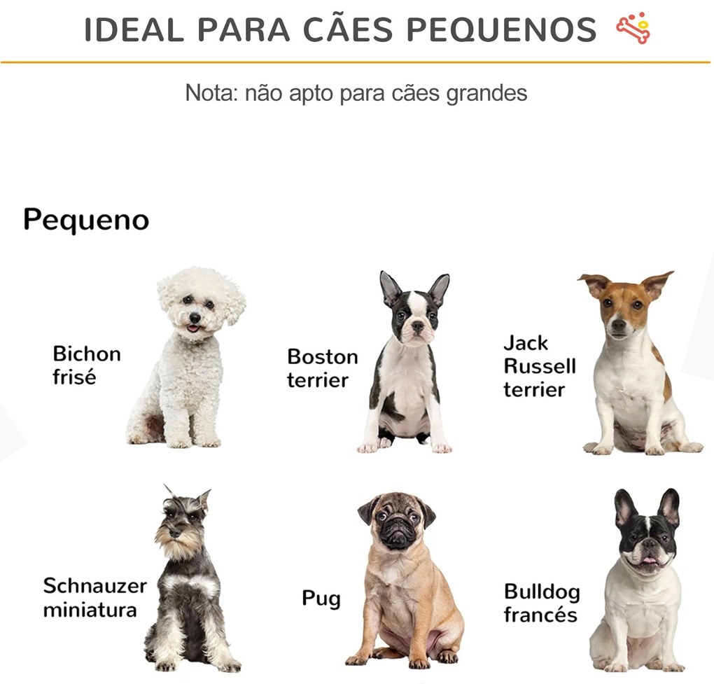 PawHut Barreira de Segurança Dobrável para Cães Pequenos Barreira de P