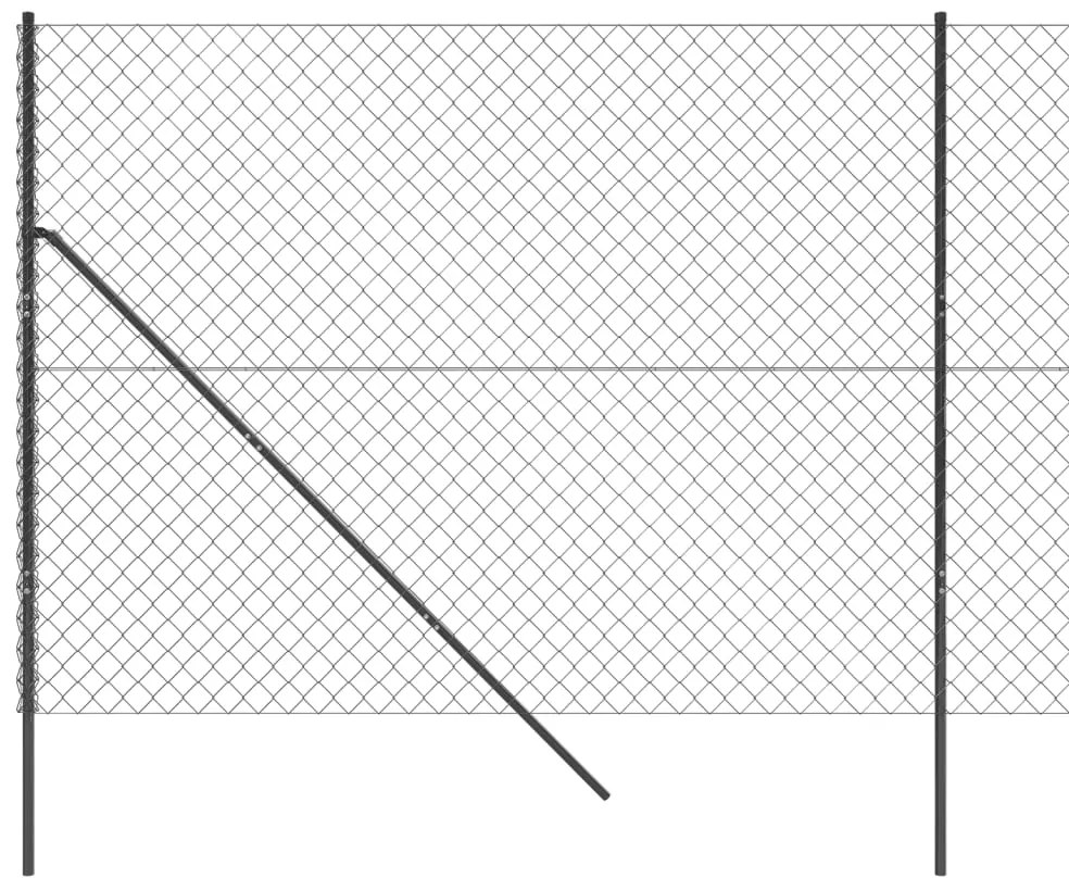 Cerca de arame 2x25 m antracite