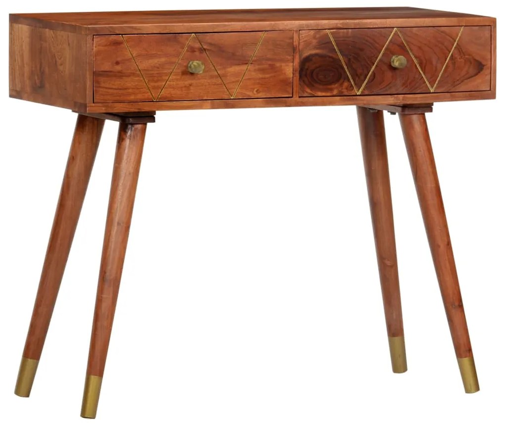 Mesa consola 90x35x76 cm madeira de acácia maciça