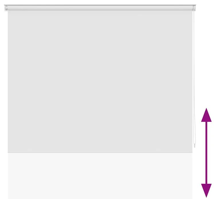 Estore de rolo para o duche 140x240 cm branco