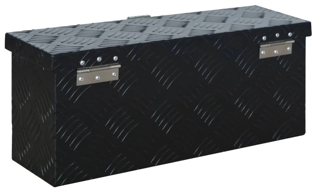 Caixa de alumínio 485x140x200 mm preto