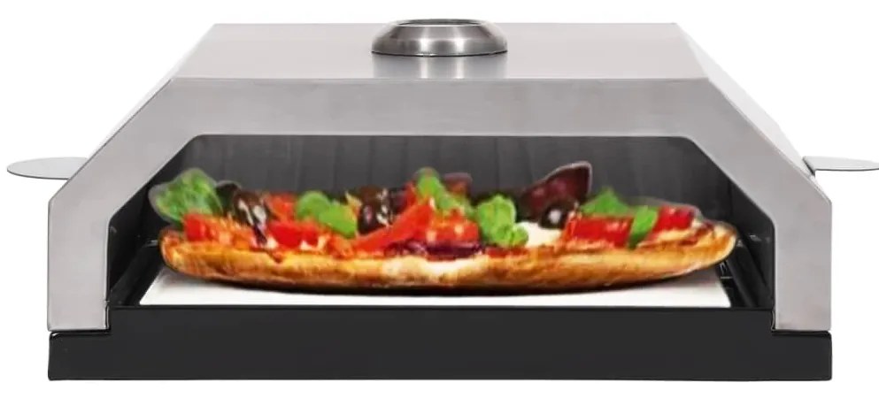 Forno de piza c/ pedra cerâmica p/ churrasqueira carvão ou gás