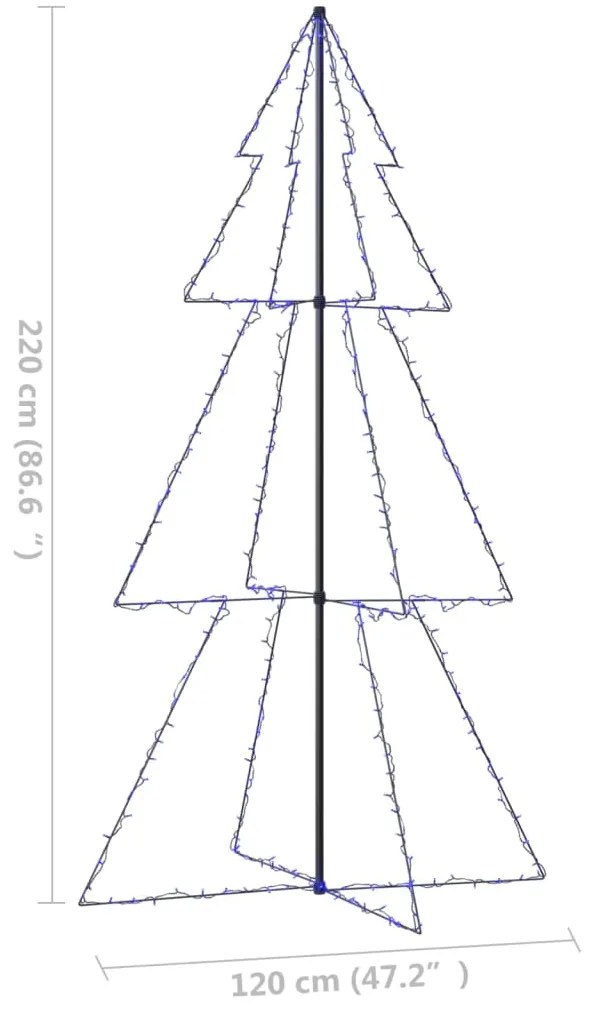 Árvore de Natal em cone 300 LEDs 120x220 cm interior e exterior