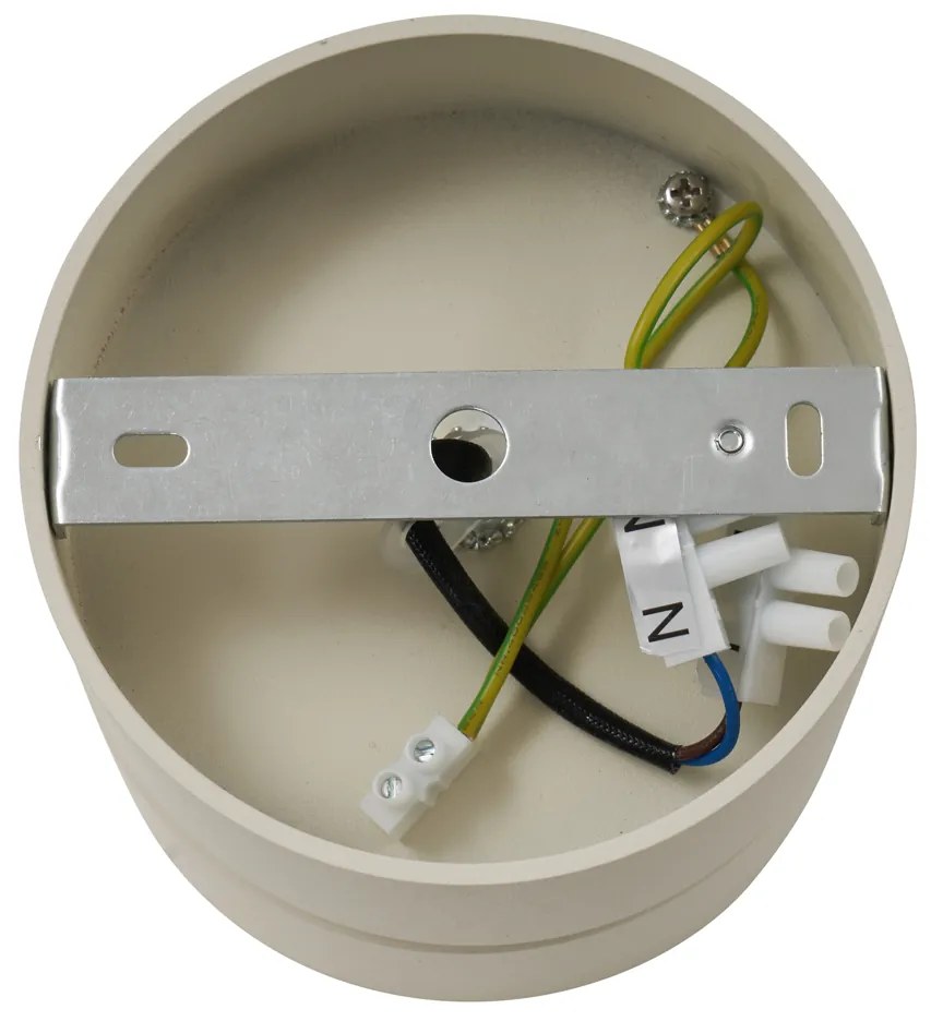 Foco de teto moderno bege G9 redondo giratório e inclinável - Go Nine