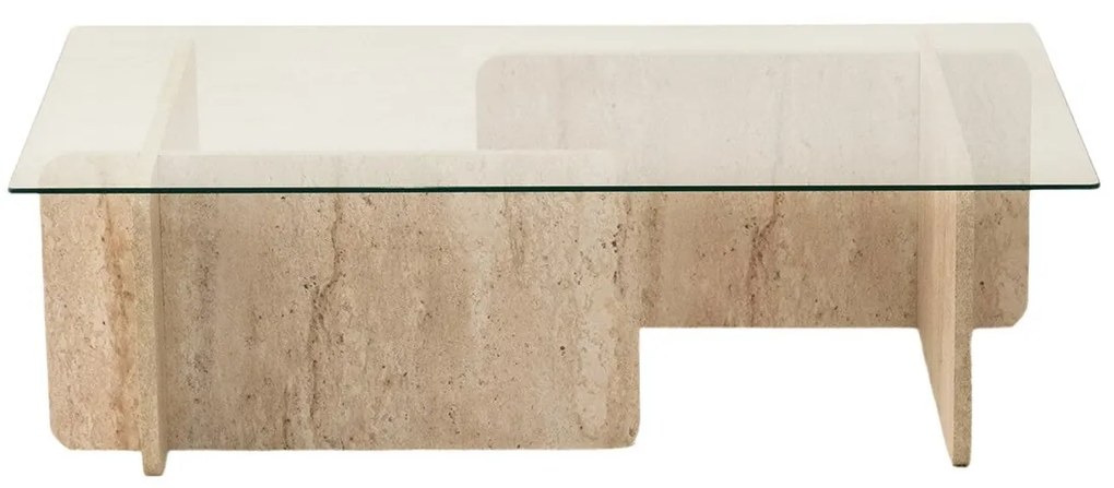 Mesa de Centro Escape – Travertino – 105 cm x 30 cm x 65 cm