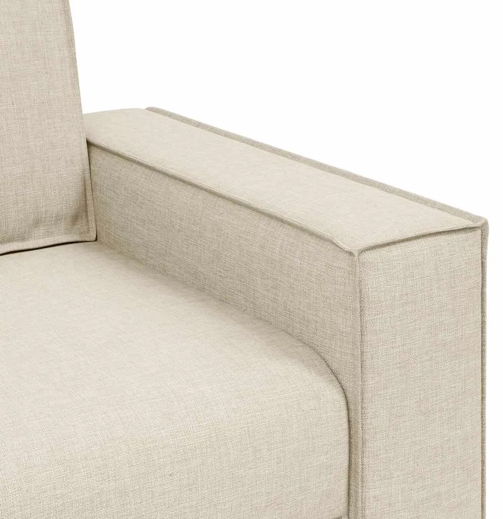 Sofá de 2 lugares em linho 140 cm