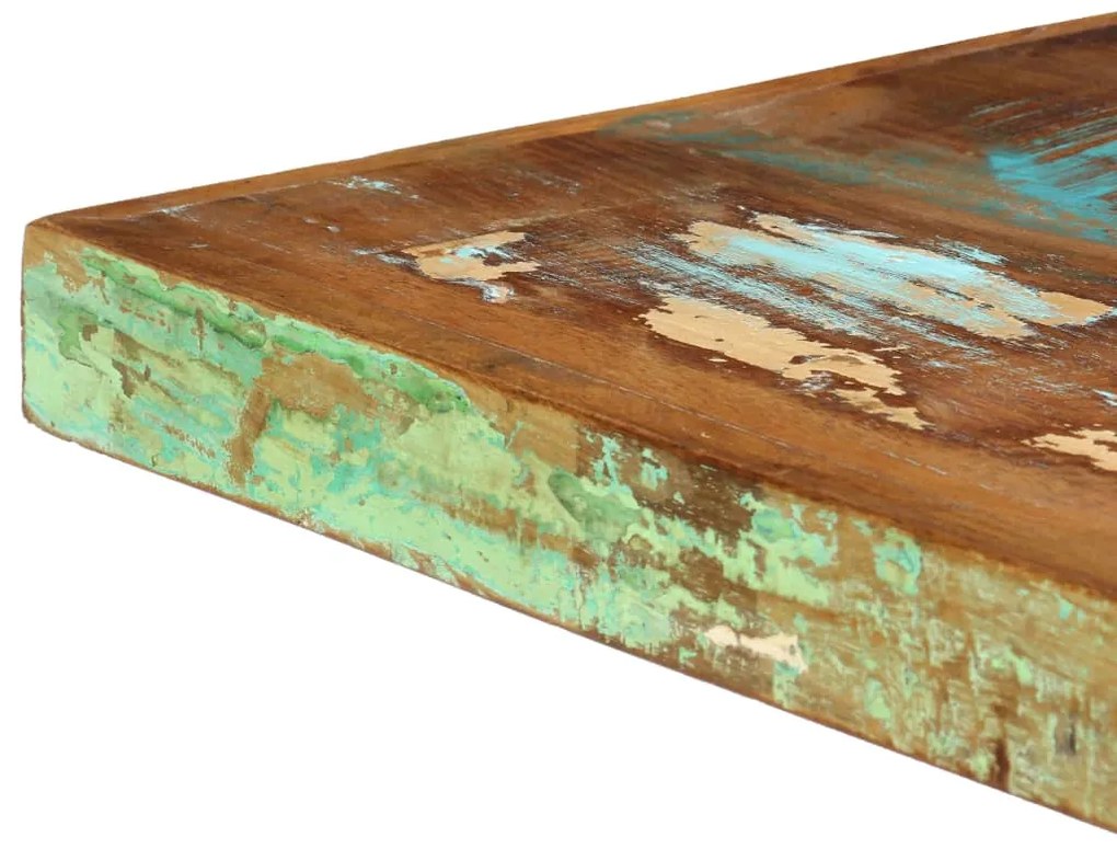 Mesa de jantar 140x70x75 cm madeira recuperada maciça