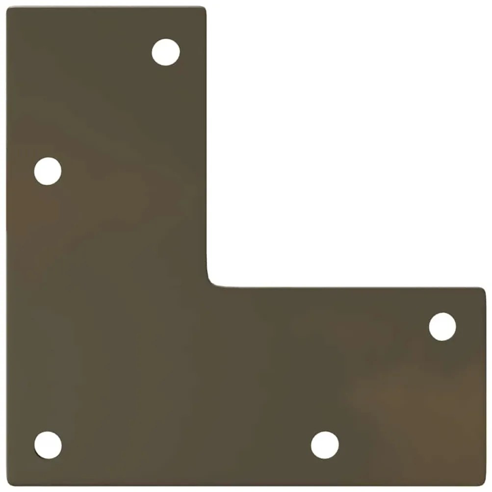 Pés de mesa de console formato cônico 4 peças aço natural 72-73 cm aço