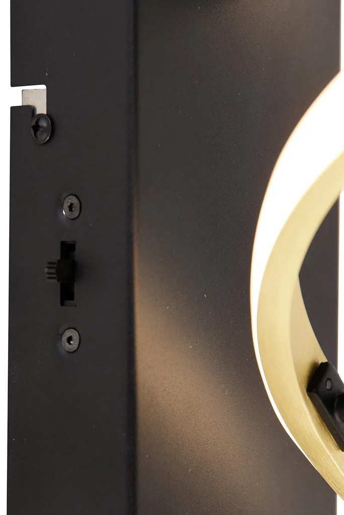 Candeeiro de parede dourado com LED regulável em 3 níveis de Kelvin - Henk Design