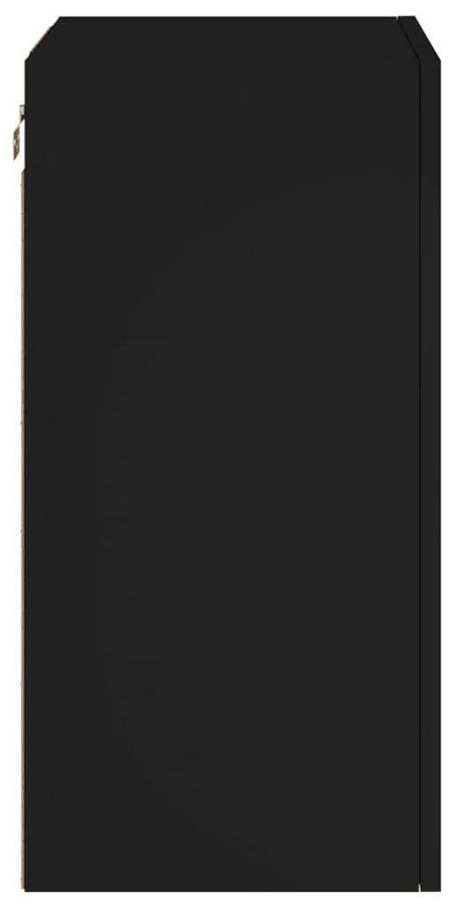 Móvel de parede p/ TV 40,5x30x60 cm derivados de madeira preto