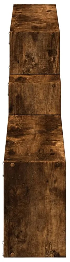 Armário parede 158x18x53 cm derivados madeira carvalho fumado