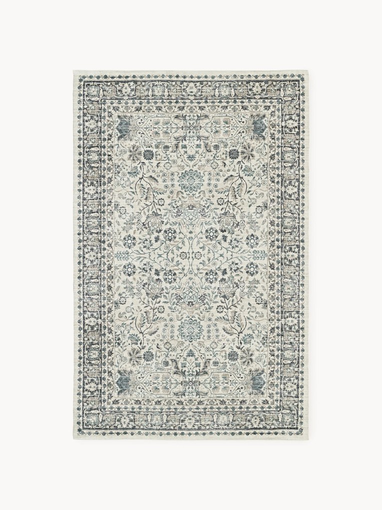 Tapete artesanal para exterior com padrão vintage Tiara