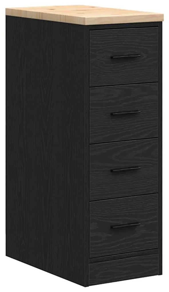 Armários de garagem 2 pcs derivados de madeira preto