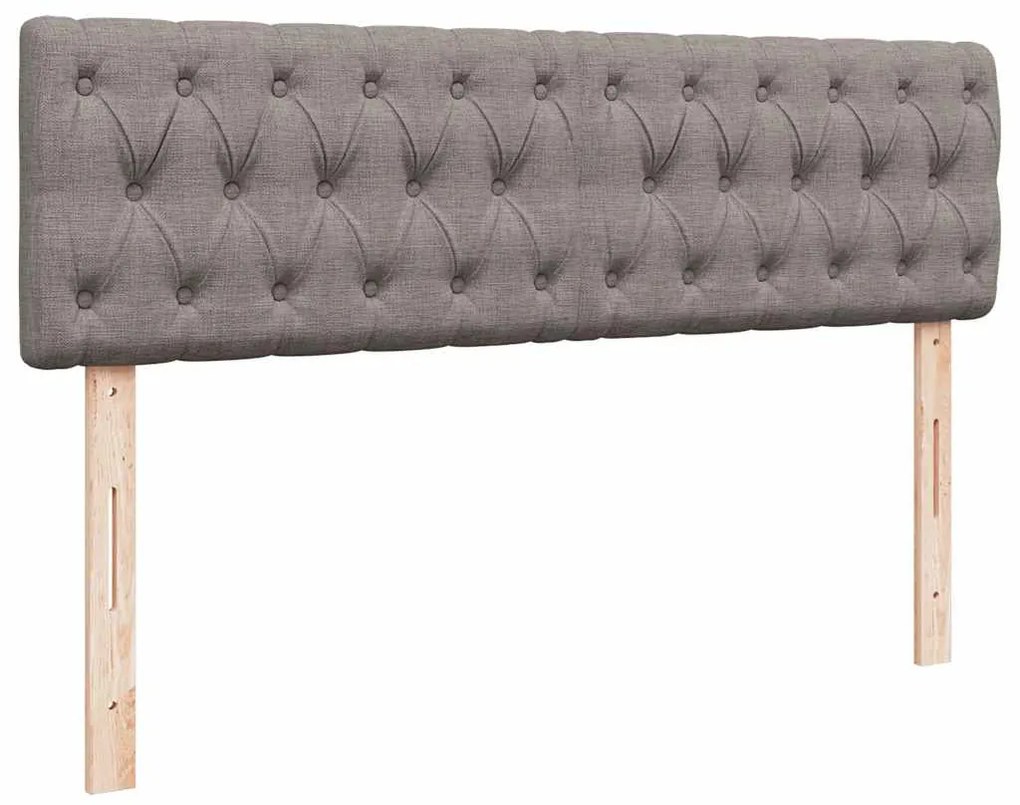 Cama otomana com colchão 140x200 cm tecido cinza