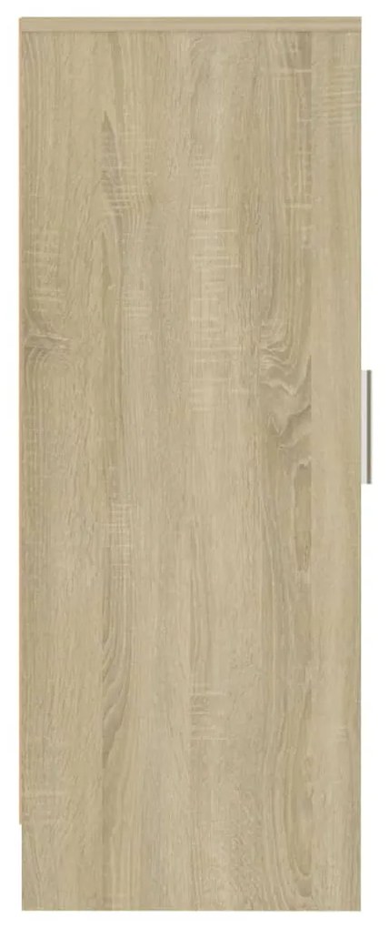 Armário para sapatos derivados de madeira carvalho sonoma