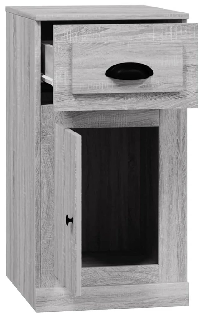 Armário apoio c/ gaveta 40x50x75cm cor cinzento sonoma