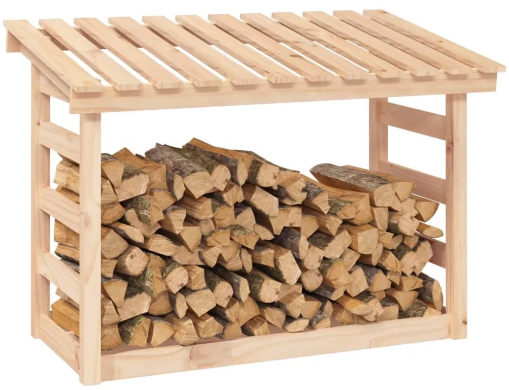 Suporte para lenha 108x64,5x78 cm pinho maciço