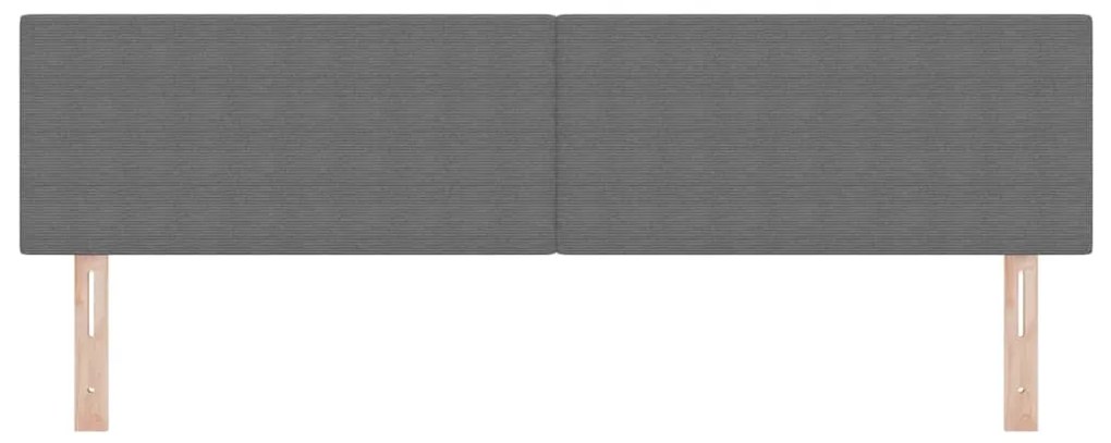 Cabeceira vidaXL Design Simples Cinza Claro 180 cm Tecido de Veludo