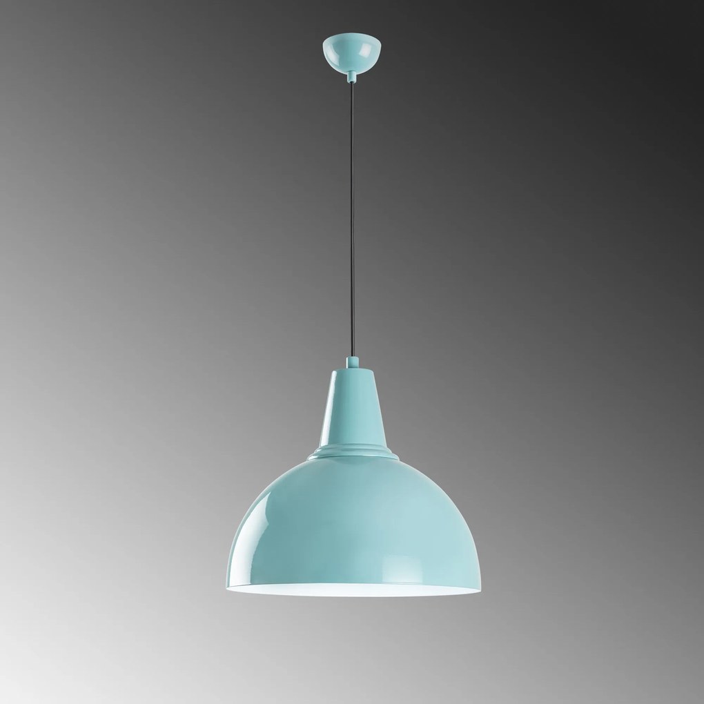 Candeeiro Suspenso Kure – Turquesa – Ø30 h:25 cm