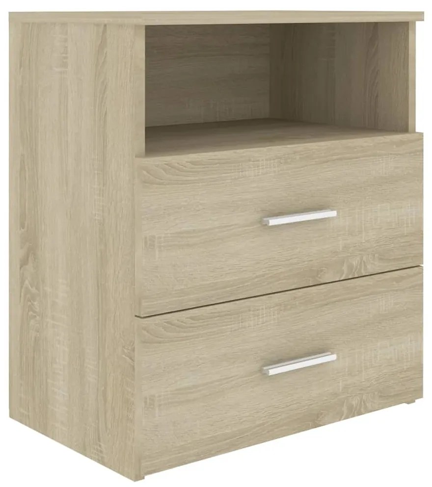 Mesas de cabeceira 2 pcs 50x32x60 cm carvalho sonoma