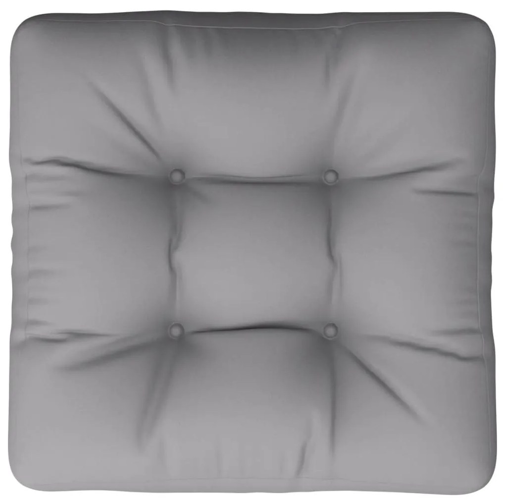 Almofadão para paletes 58x58x10 cm tecido cinza