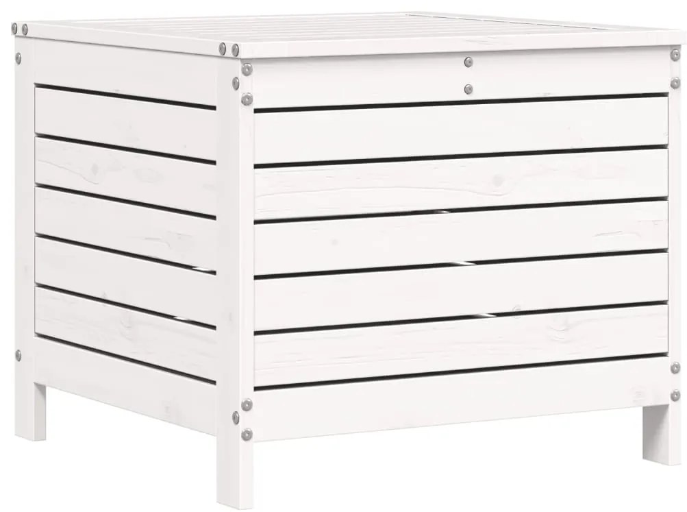 5 pcs conjunto de sofás de jardim madeira pinho maciça branco