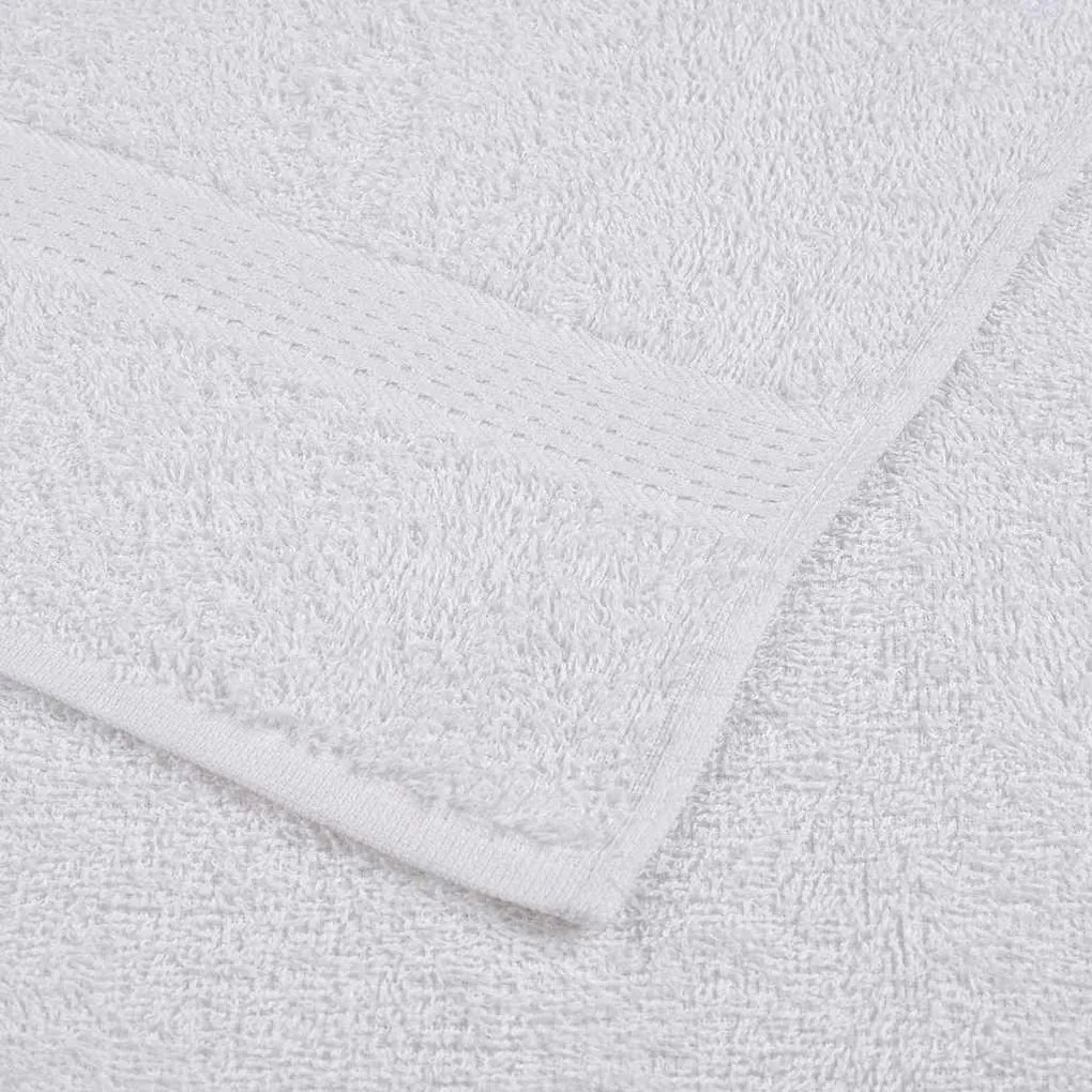6pcs Conjunto toalhas banho 360 gsm 100% algodão branco