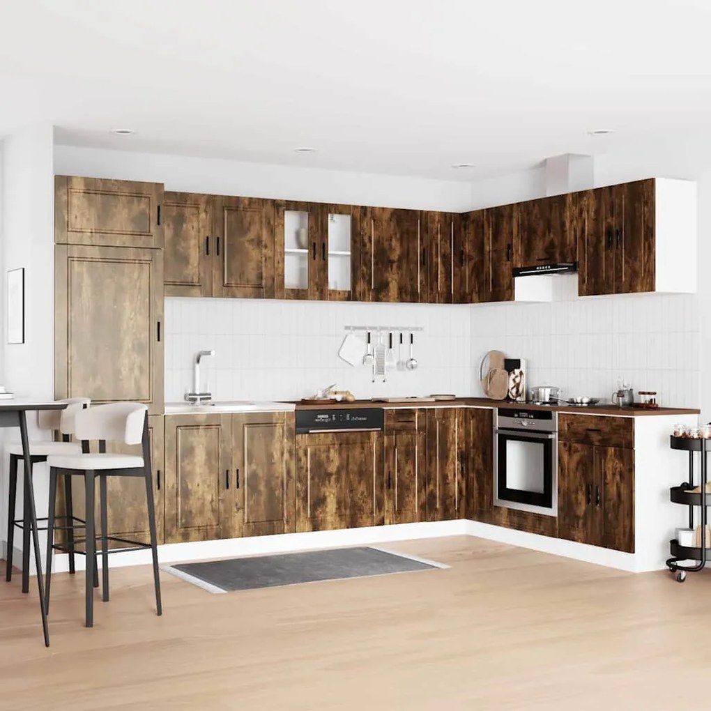 vidaXL Gabinete Base para Pia Porto Castanho 80 x 46 x 81,5 cm