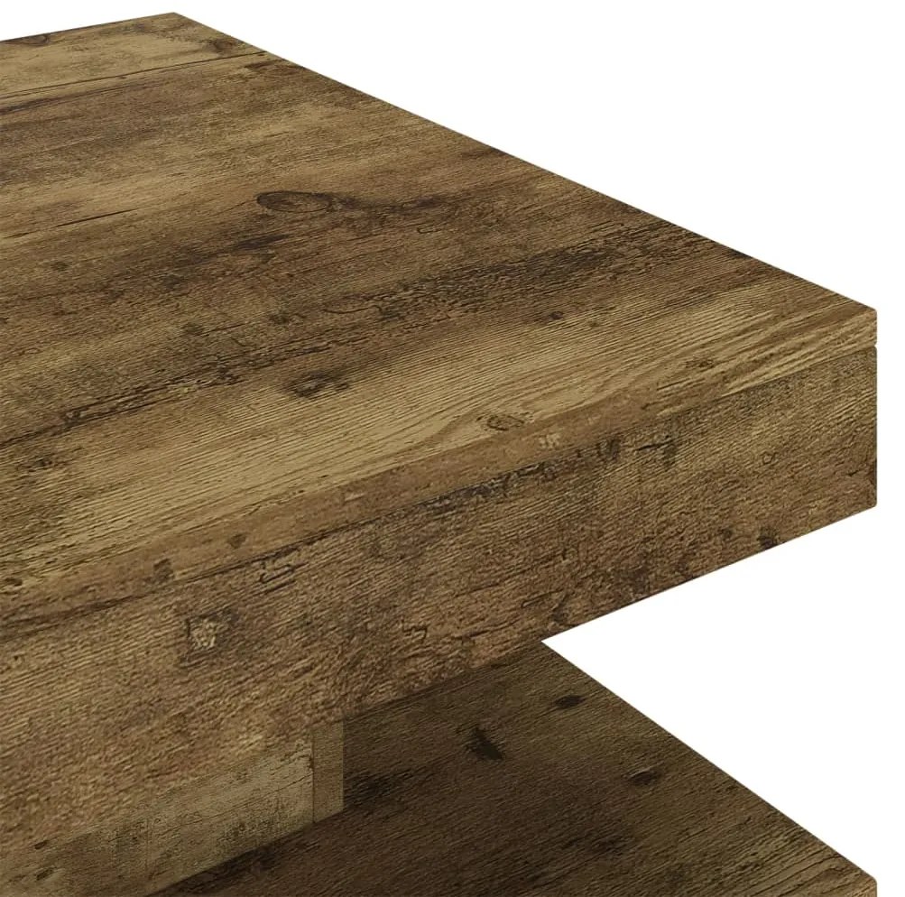 Mesa de centro 60x60x35 cm MDF castanho-escuro