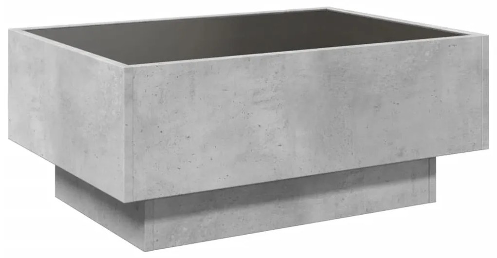 Mesa de centro c/ LEDs 70x50x30 cm derivados de madeira