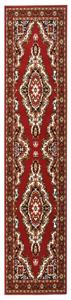 vidaXL Passadeira 60x400 cm polipropileno vermelho oriental