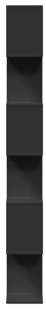 Estante divisória 6 níveis 70x24x193 cm derivados madeira preto