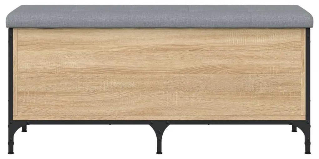 Banco arrumação 102x42x45 cm derivados madeira carvalho sonoma