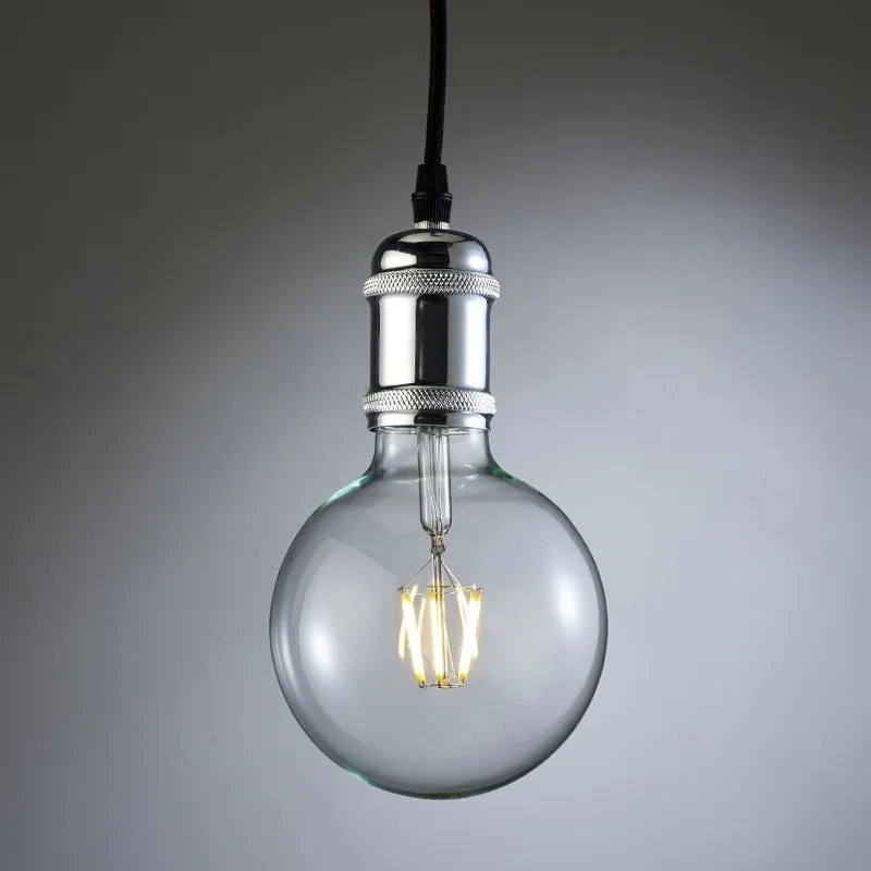 Chrome Pendant Lamp Holder
