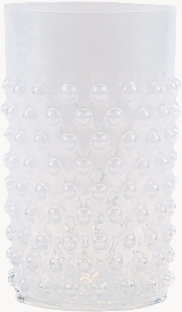 Copos artesanais Opaline Hobnail, conjunto de 2