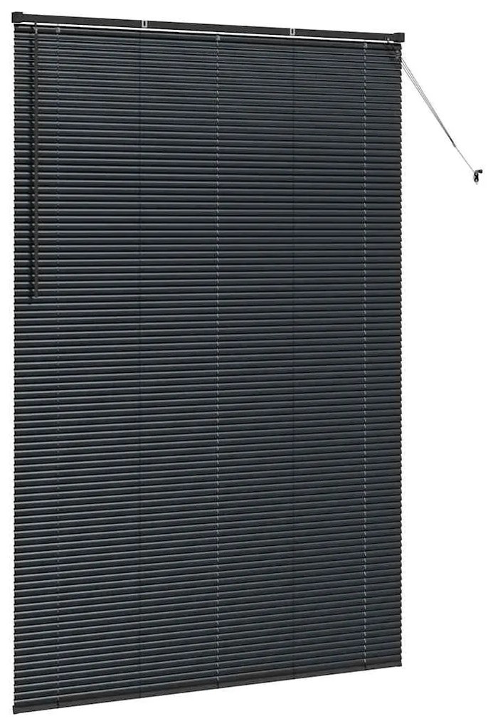 Persiana de Janela com cortinas Outros Manual Preto 140 x 220 cm Alumí