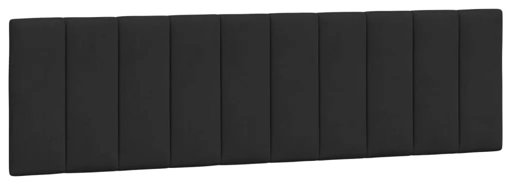 Estrutura de cama sem colchão 180x200 cm veludo preto